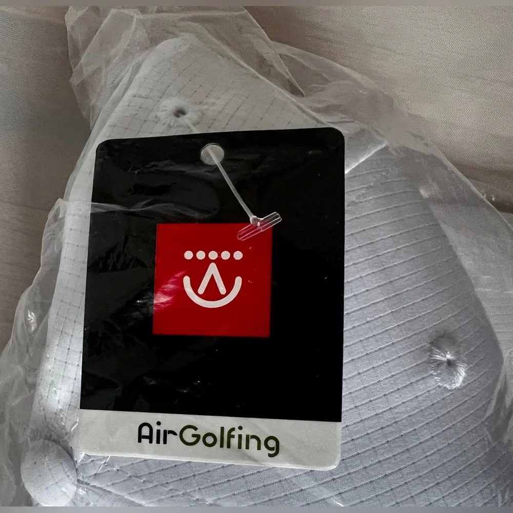 AirGolfing Professional Performance Golf Hat White adjustable Anti-UV New